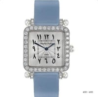 ساعة تشارلز اودين ستيل مع لؤلؤ والماس - الحجم الوس...