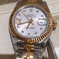 ساعه رولكس بالماس صناعي داخلي - مقاس 28 - تسليم فو...