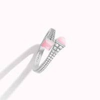 خاتم كليو الماس وحجر - الحجم الصغير