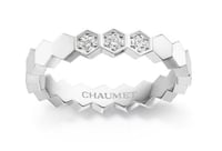 خاتم النحل سميك مع 3 الماسات