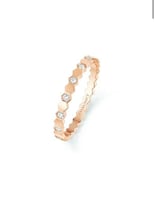 خاتم النحل مع الماس - نحيف