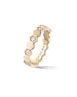 خاتم النحل مع الماس - سميك