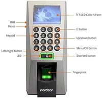 ZKTeco F18 Fingerprint Access Controller , Time At...