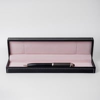 قلم أسود ستانلس ستيل فاخر