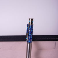 قلم فضي مزخرف ستانلس ستيل فاخر