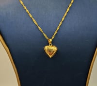 18k Necklace Heart Shape - عقد ذهب عيار 18