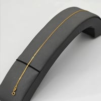 خلخال ذهب عيار 18 – تصميم فلات 18K Gold Anklet – F...