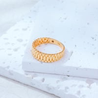 خاتم عيار 18 تصميم روليكس - 18K ROLEX Ring