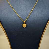 18k Necklace Heart Shape - عقد ذهب عيار 18