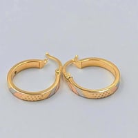 حلق ذهب عيار 18 - 18K Gold Earrings