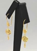 حلق ذهب عيار 21 - 21K Gold Earrings