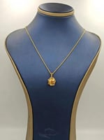 Necklace 21k Gold -عقد وردة ذهب عيار 21