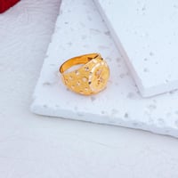 خاتم عيار 21 شعار السعودية - 21K Saudi logo Ring