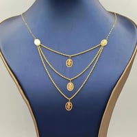 21K Three-layer necklace