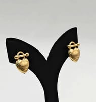 حلق ذهب عيار 18 - 18k Gold Earrings