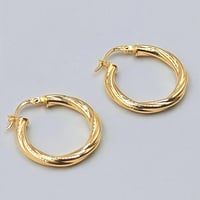 18k Gold Earrings - حق ذهب عيار 18
