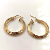 18k Gold Earrings - حلق ذهب عيار 18