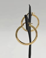 حلق ذهب عيار 18 - 18k Gold Earrings