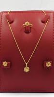 21k Set flower shape - طقم ذهب عيار 21 شكل وردة