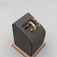 حلق ذهب عيار 18 - 18K Gold Earrings