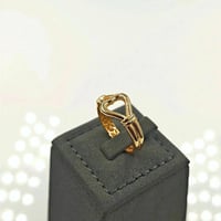 18k Ring open Heart - خاتم ذهب عيار 18