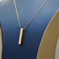 Necklace 18k Gold Bar- عقد عيار 18