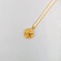 Necklace 21k Gold - عقد بتعليقة روز عيار 21