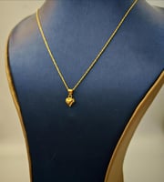 18k Necklace Heart Shape - عقد ذهب عيار 18
