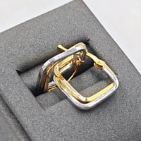 18K Gold Earrings - حلق ذهب عيار 18