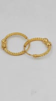 حلق ذهب عيار 21 - 21K Gold Earrings