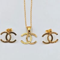 18K Gold Chanel set