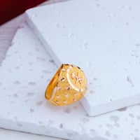 خاتم عيار 21 شعار السعودية - 21K Saudi logo Ring