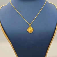 Necklace 21k Gold - عقد بتعليقة روز عيار 21