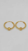 حلق ذهب عيار 21 - 21K Gold Earrings