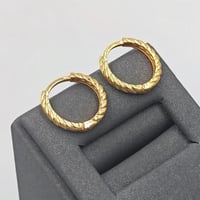 18k Gold Earrings - حلق ذهب عيار 18