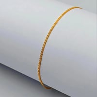 21K Gold Anklet – Flat Design