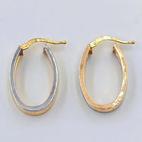 18K Gold Earrings - حلق ذهب عيار 18