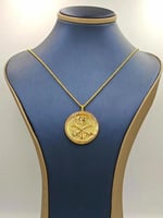 Saudi Logo necklace 21k Gold - عقد ذهب شعار السعود...