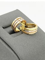 حلق دائري عيار 18 - 18K Earrings