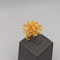 خاتم عيار 21 - 21k Ring with Rose Flower