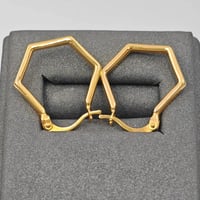 حلق ذهب عيار 21 - 21K Gold Earrings