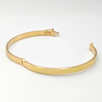 18K Gold Bangle with Versace design