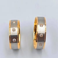 دبل الماس عيار 18 - 18K Diamond W Rings