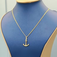 18K Necklace with Anchor pendant