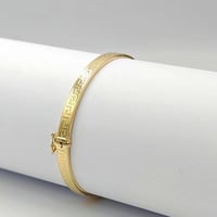 18K Gold Bangle with Versace design