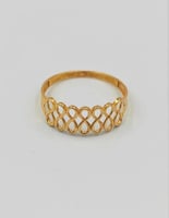 خاتم ذهب عيار18 - 21K Gold Ring