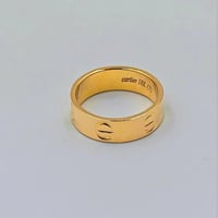 18K Gold Ring - دبلة ذهب عيار 18 بتصميم كارتير