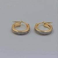 18k Earrings Gold - حلق عيار 18