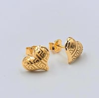 طقم ذهب عيار 18 - 18K Gold set Heart shape