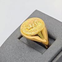 21K Gold Lion Ring